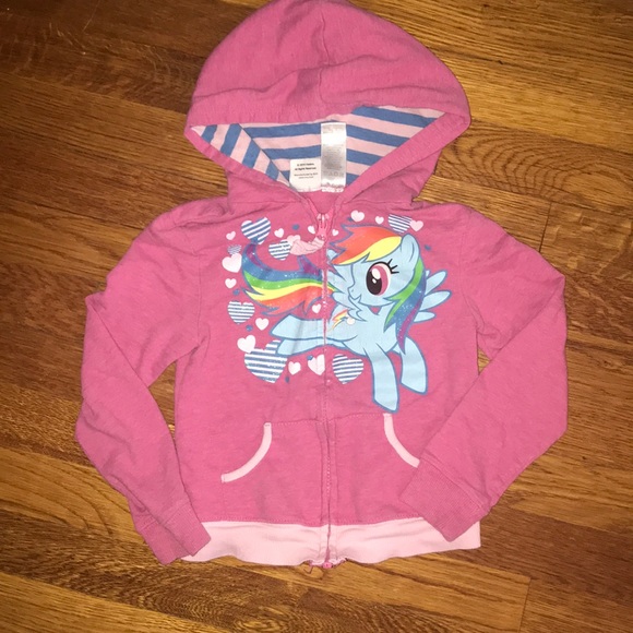 Other - Girls size 4 My Little Pony Zip Up Hoodie flaws!